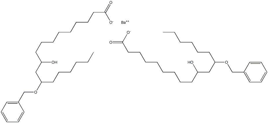 Bis(12-benzyloxy-10-hydroxystearic acid)barium salt,,结构式