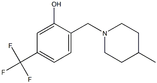 5-(Trifluoromethyl)-2-[(4-methylpiperidin-1-yl)methyl]phenol