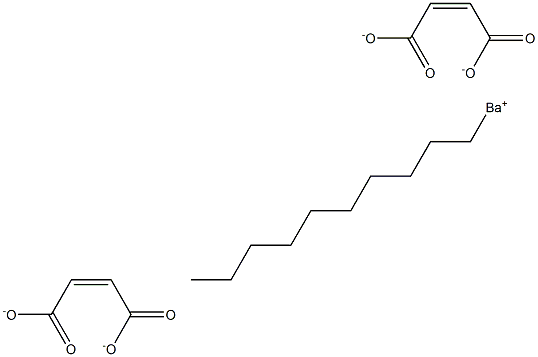 Bis(maleic acid 1-decyl)barium salt Structure