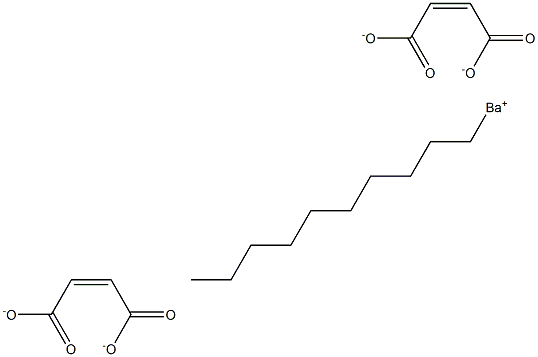 Bis(maleic acid 1-decyl)barium salt,,结构式