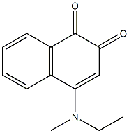 4-(エチルメチルアミノ)ナフタレン-1,2-ジオン 化学構造式