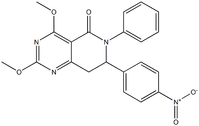 7,8-Dihydro-2,4-dimethoxy-6-phenyl-7-(4-nitrophenyl)pyrido[4,3-d]pyrimidin-5(6H)-one|