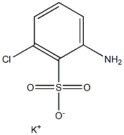 2-Amino-6-chlorobenzenesulfonic acid potassium salt,,结构式
