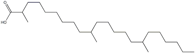 2,10,16-Trimethyldocosanoic acid Structure