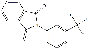 2-[3-(Trifluoromethyl)phenyl]-3-methyleneisoindoline-1-one 结构式