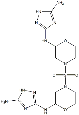[(5-Amino-1H-1,2,4-triazol-3-yl)amino]morpholino sulfone,,结构式