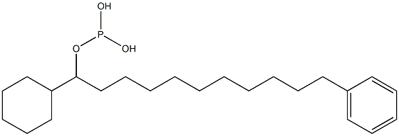 Phosphorous acid cyclohexylphenylundecyl ester Struktur