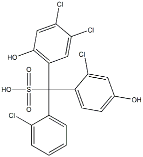 (2-Chlorophenyl)(2-chloro-4-hydroxyphenyl)(3,4-dichloro-6-hydroxyphenyl)methanesulfonic acid