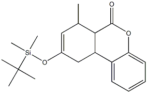 6a,7,10,10a-テトラヒドロ-9-[[ジメチル(tert-ブチル)シリル]オキシ]-7-メチル-6H-ジベンゾ[b,d]ピラン-6-オン 化学構造式
