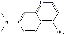 4-Amino-7-(dimethylamino)quinoline,,结构式