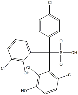 (4-Chlorophenyl)(3-chloro-2-hydroxyphenyl)(2,6-dichloro-3-hydroxyphenyl)methanesulfonic acid|