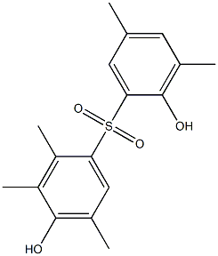 2',4-Dihydroxy-2,3,3',5,5'-pentamethyl[sulfonylbisbenzene],,结构式