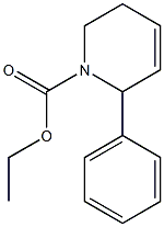 6-Phenyl-1,2,3,6-tetrahydropyridine-1-carboxylic acid ethyl ester Struktur