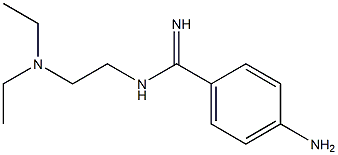 4-Amino-N-[2-(diethylamino)ethyl]benzamidine,,结构式