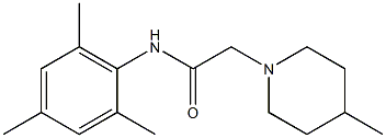 4-Methyl-N-(2,4,6-trimethylphenyl)-1-piperidineacetamide Structure