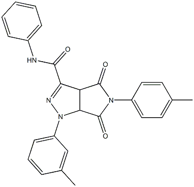 1,3a,4,5,6,6a-Hexahydro-4,6-dioxo-N-phenyl-5-(4-methylphenyl)-1-(3-methylphenyl)pyrrolo[3,4-c]pyrazole-3-carboxamide Structure
