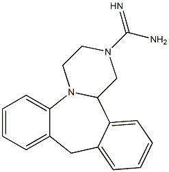 2-(Aminoiminomethyl)-1,2,3,4,10,14b-hexahydrodibenzo[c,f]pyrazino[1,2-a]azepine,,结构式