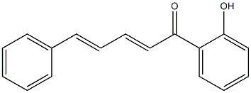 (2E)-1-(2-Hydroxyphenyl)-5-phenyl-2,4-pentadien-1-one Structure