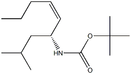 (R,Z)-N-(tert-ブトキシカルボニル)-8-メチル-4-ノネン-6-アミン 化学構造式