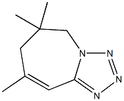 6,7-ジヒドロ-5,7,7-トリメチル-8H-1,2,3,8a-テトラアザアズレン 化学構造式
