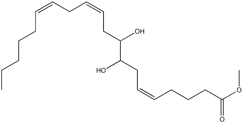 (5Z,11Z,14Z)-8,9-Dihydroxy-5,11,14-icosatrienoic acid methyl ester Structure
