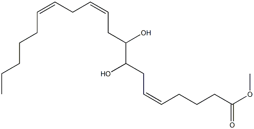 (5Z,11Z,14Z)-8,9-Dihydroxy-5,11,14-icosatrienoic acid methyl ester 结构式