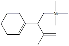 [2-(1-Cyclohexenyl)-3-methyl-3-butenyl]trimethylsilane,,结构式