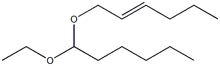 ヘキサナールエチル[(E)-2-ヘキセニル]アセタール 化学構造式