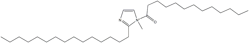 1-Methyl-1-tridecanoyl-2-pentadecyl-1H-imidazol-1-ium Structure