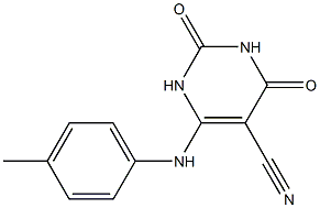 6-(4-Methylanilino)-1,2,3,4-tetrahydro-2,4-dioxopyrimidine-5-carbonitrile Structure