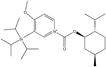  4-Methoxy-3-(triisopropylsilyl)-1-[[(1R,3R,4S)-p-menthan-3-yl]oxycarbonyl]pyridinium