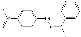 1-(3-Pyridylbromomethylene)-2-(4-nitrophenyl)hydrazine 结构式