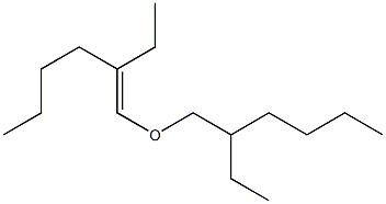 2-エチル-1-(2-エチルヘキシルオキシ)-1-ヘキセン 化学構造式