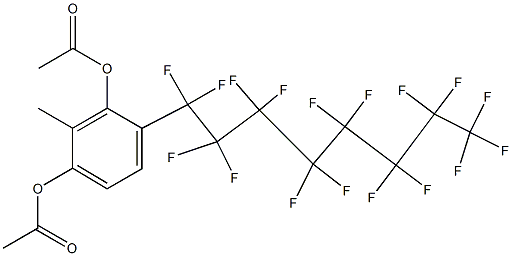 4-(Heptadecafluorooctyl)-2-methylbenzene-1,3-diol diacetate