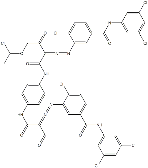  3,3'-[2-[(1-Chloroethyl)oxy]-1,4-phenylenebis[iminocarbonyl(acetylmethylene)azo]]bis[N-(3,5-dichlorophenyl)-4-chlorobenzamide]