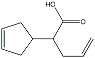 2-(3-Cyclopentenyl)-4-pentenoic acid Structure