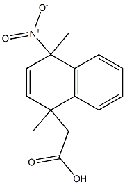 [(1,4-Dihydro-1,4-dimethyl-4-nitronaphthalen)-1-yl]acetate,,结构式