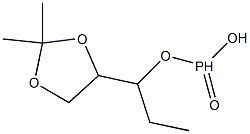 Phosphonic acid ethyl[(2,2-dimethyl-1,3-dioxolan-4-yl)methyl] ester,,结构式