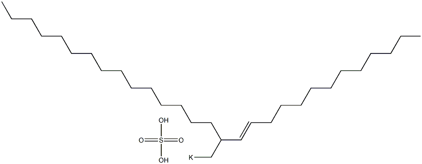 Sulfuric acid 2-(1-tridecenyl)heptadecyl=potassium ester salt