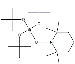 1-[(Tri-tert-butoxysilyl)boryl]-2,2,6,6-tetramethylpiperidine 结构式