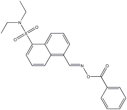 5-(Diethylaminosulfonyl)-1-naphthalenecarbaldehyde O-benzoyl oxime Structure