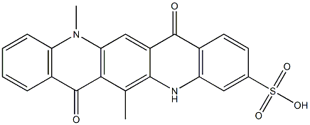5,7,12,14-Tetrahydro-6,12-dimethyl-7,14-dioxoquino[2,3-b]acridine-3-sulfonic acid,,结构式