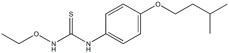 3-エトキシ-1-(4-イソペンチルオキシフェニル)チオ尿素 化学構造式