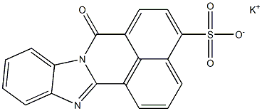 7-Oxo-7H-benzimidazo[2,1-a]benz[de]isoquinoline-4-sulfonic acid potassium salt Structure