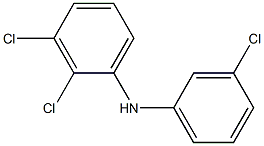 2,3-ジクロロフェニル3-クロロフェニルアミン 化学構造式