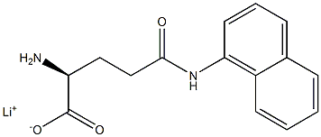 N5-(1-Naphtyl)-L-glutamine lithium salt 结构式