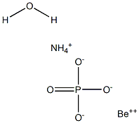 Ammonium beryllium phosphate monohydrate,,结构式