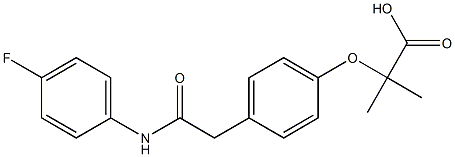 2-[4-[2-(4-Fluorophenylamino)-2-oxoethyl]phenoxy]-2-methylpropionic acid