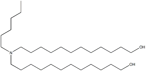 12,12'-(Hexylimino)bis(1-dodecanol),,结构式