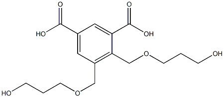 4,5-Bis(5-hydroxy-2-oxapentan-1-yl)isophthalic acid,,结构式